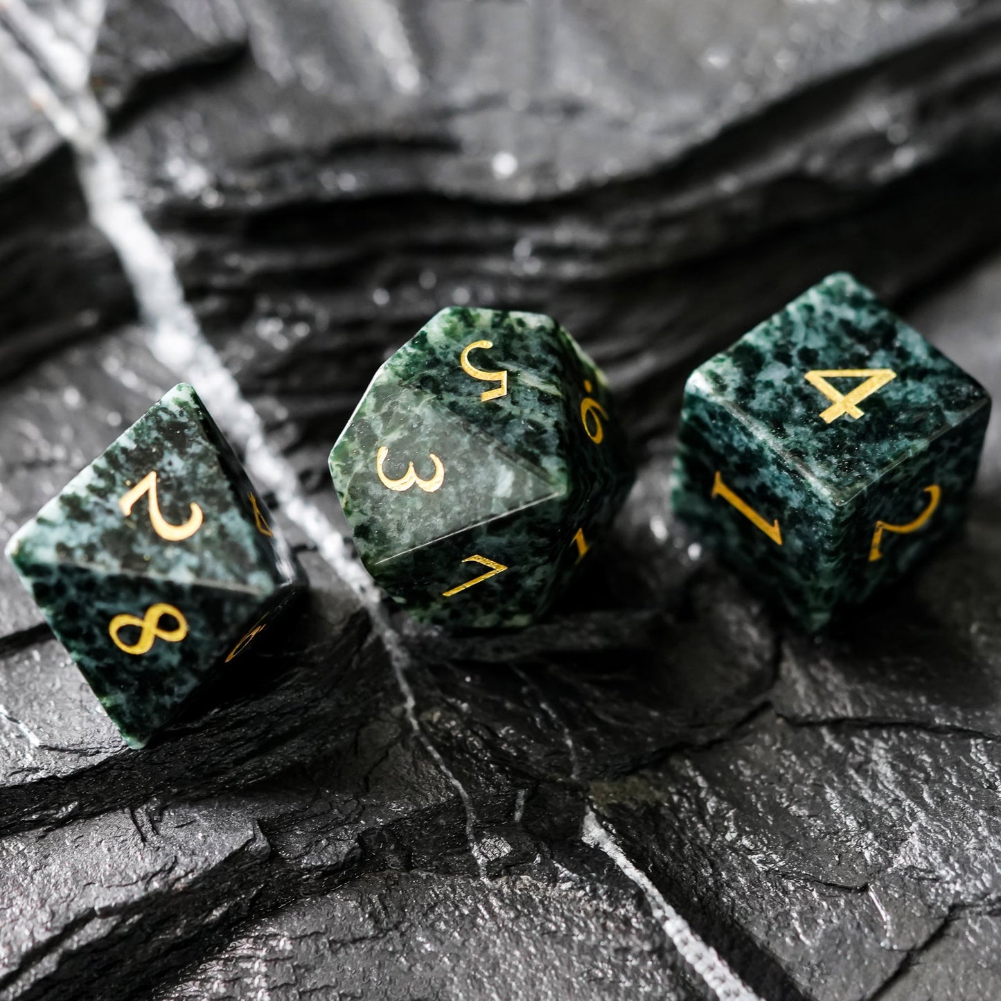 Algal Gemstone Dice Set - Geek Therapeutics