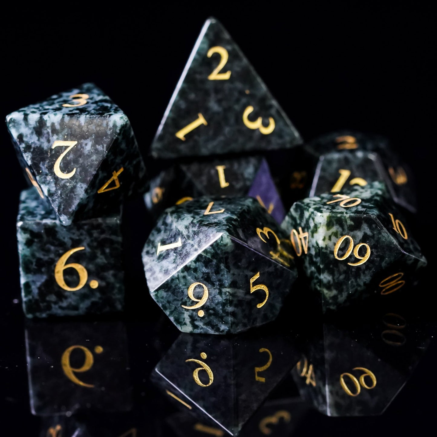 Algal Gemstone Dice Set - Geek Therapeutics
