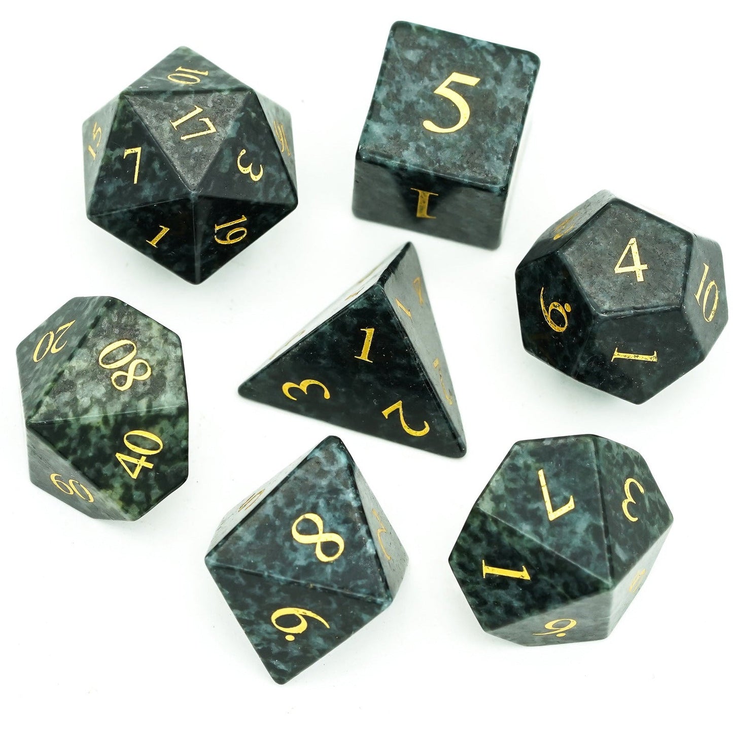 Algal Gemstone Dice Set - Geek Therapeutics