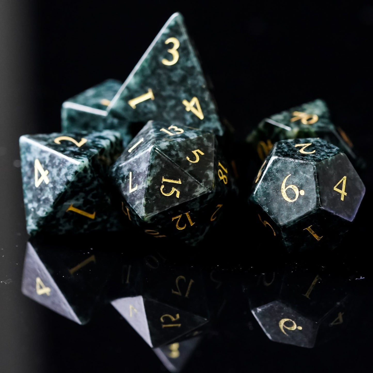 Algal Gemstone Dice Set - Geek Therapeutics