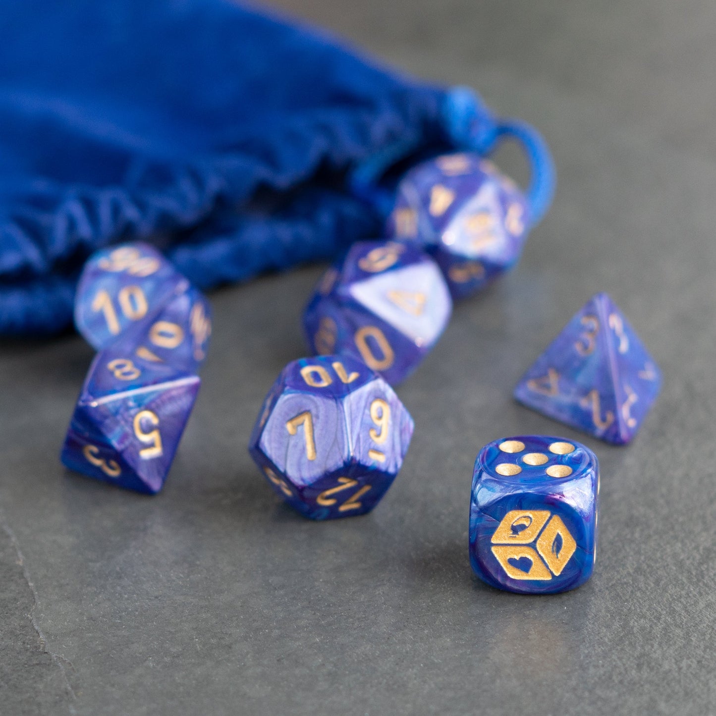 Arcane Dungeon Master Dice Set (Includes Bag) - Geek Therapeutics