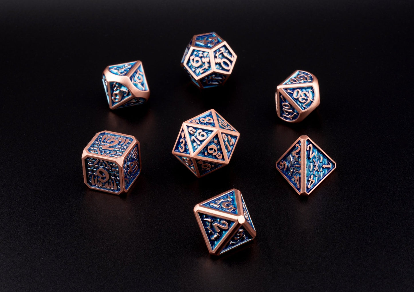 Azure Cascade Dice Set - Geek Therapeutics