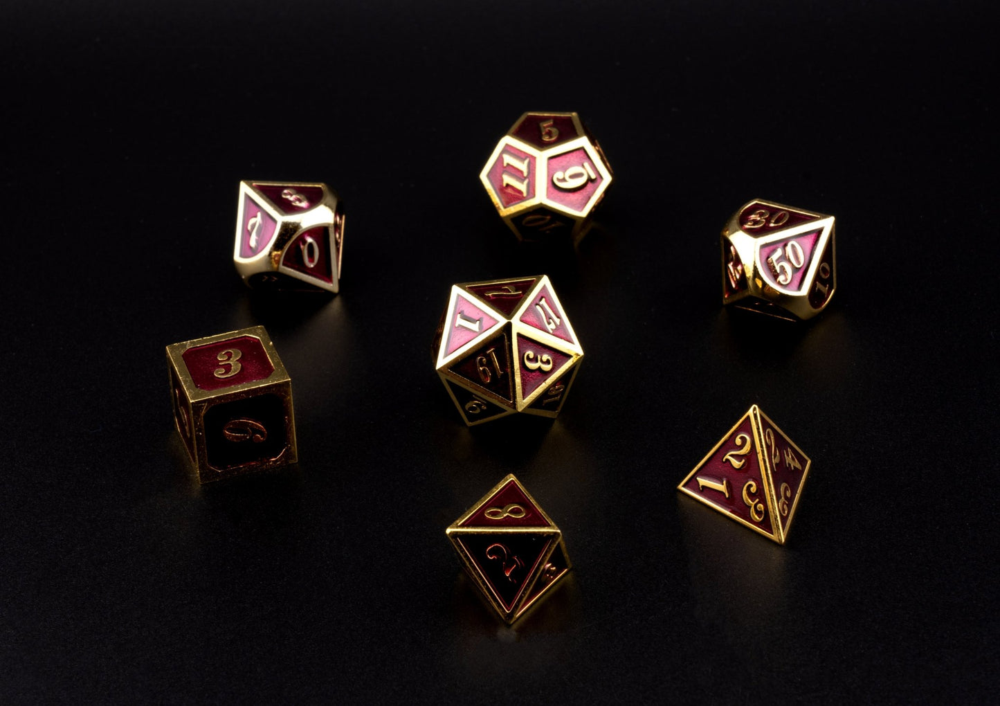 Garnet Embers Dice Set - Geek Therapeutics