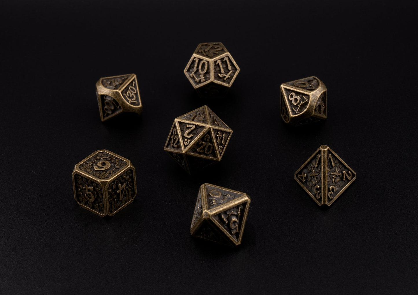 Gilded Relic Dice Set - Geek Therapeutics