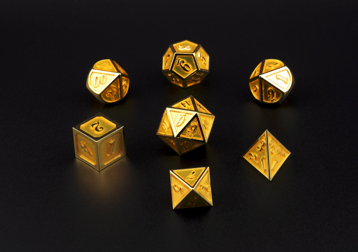 Honeyed Goldburst Dice Set - Geek Therapeutics
