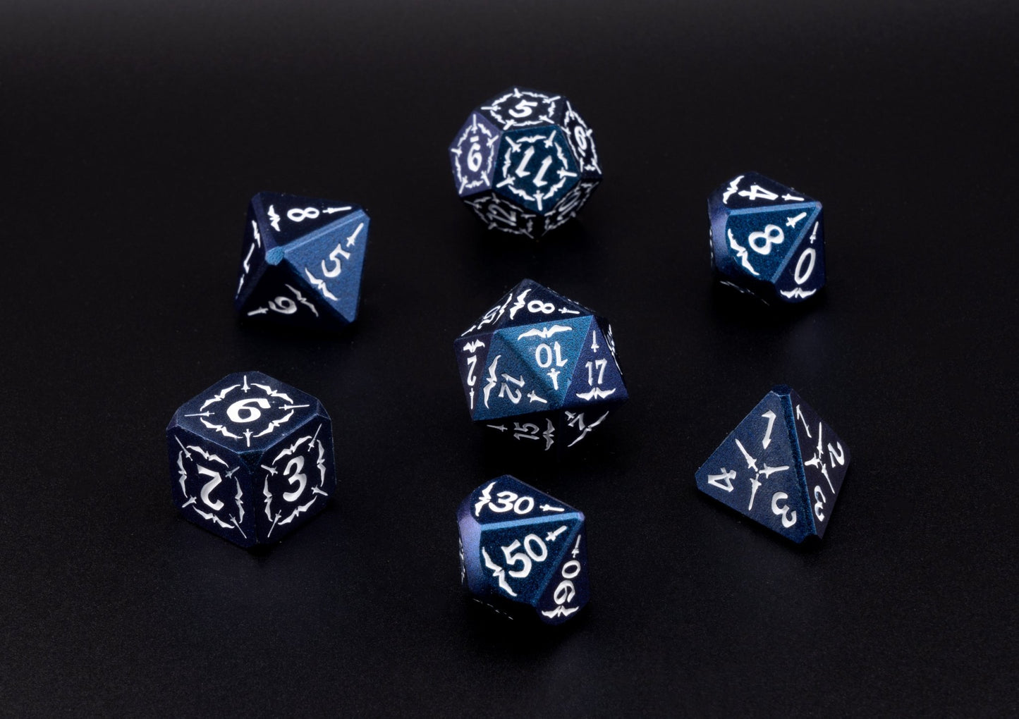 Indigo Moonrise Dice Set - Geek Therapeutics