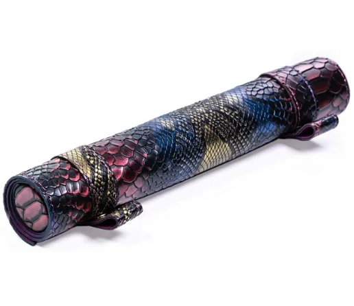 Leather Scroll Dice Vault/Mat - Geek Therapeutics
