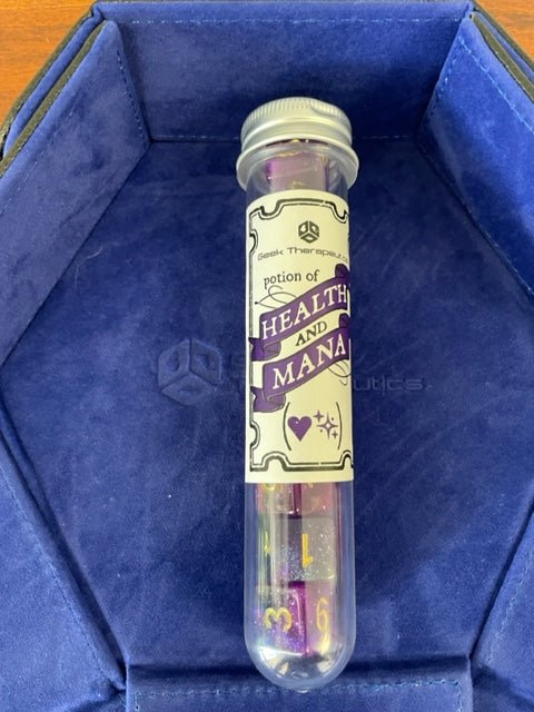 Pack of 8 D6 Potion Bottles - Geek Therapeutics