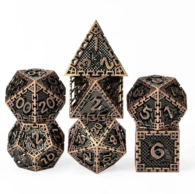 Semi-Precious Dice Bundle (3 Sets + D20) - Geek Therapeutics