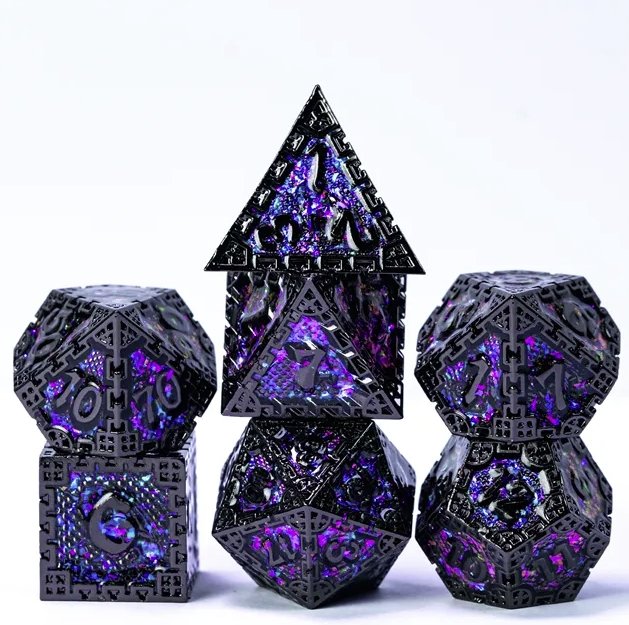 Semi-Precious Dice Bundle (3 Sets + D20) - Geek Therapeutics