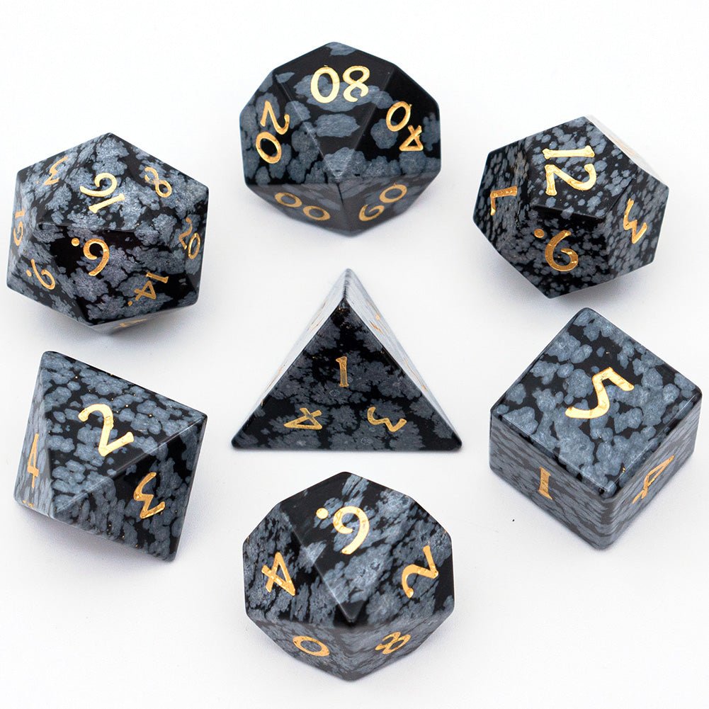 Snowflake Gemstone Dice Set - Geek Therapeutics