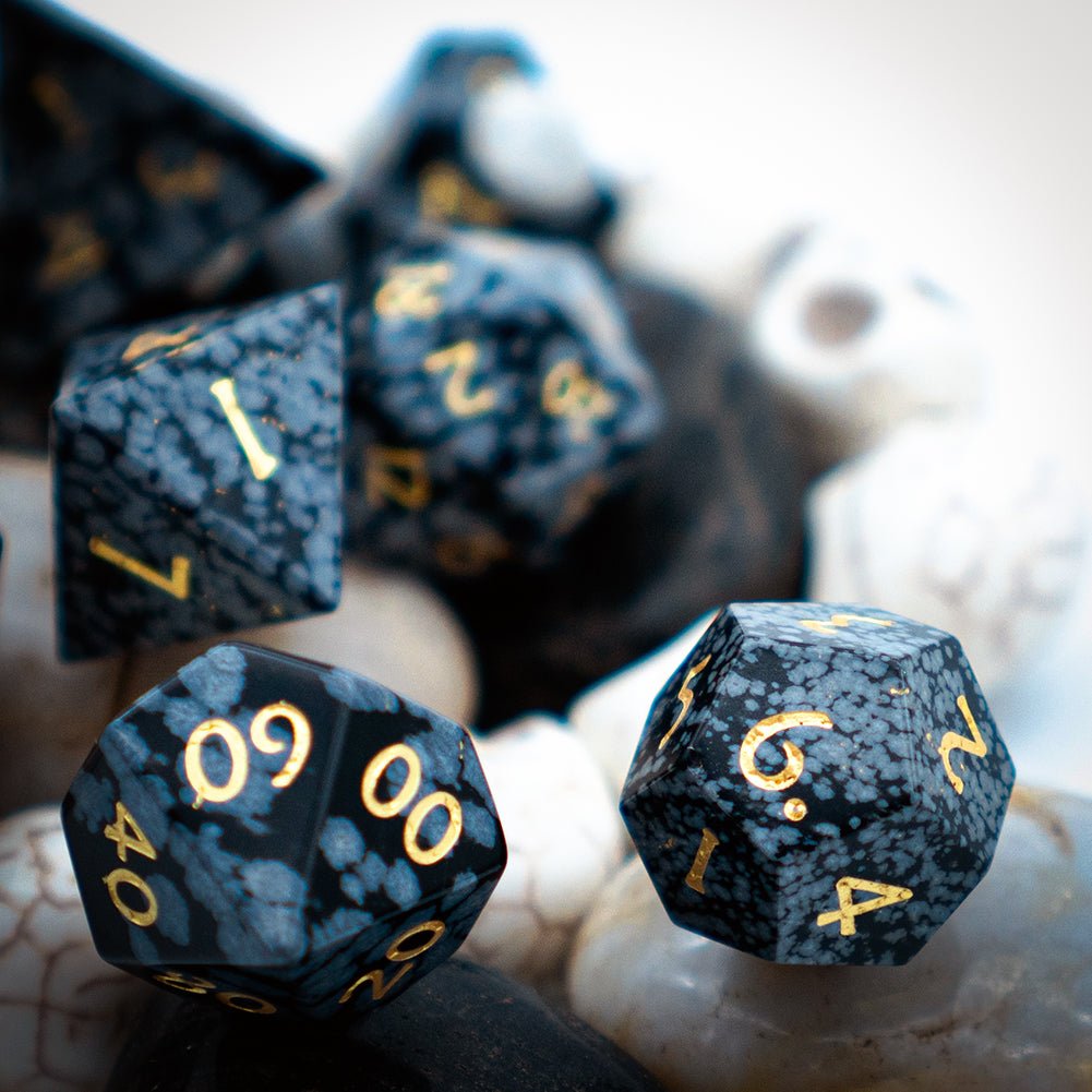 Snowflake Gemstone Dice Set - Geek Therapeutics