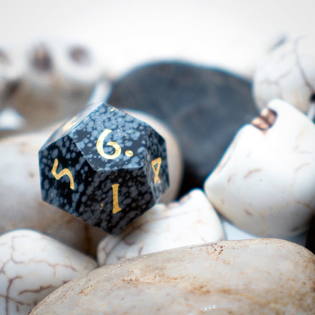 Snowflake Gemstone Dice Set - Geek Therapeutics