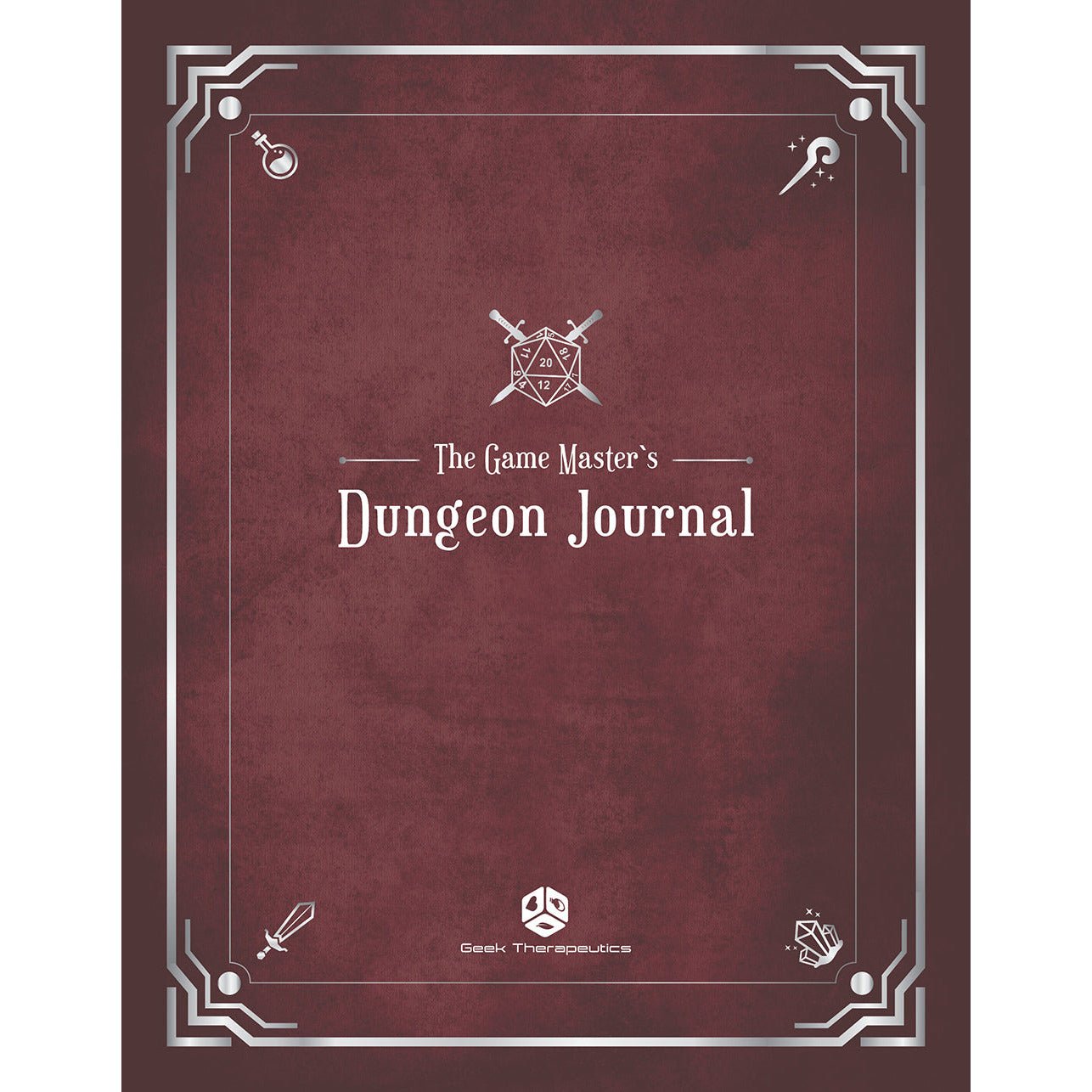 The Game Master's Dungeon Journal (Garnet Red) - Geek Therapeutics