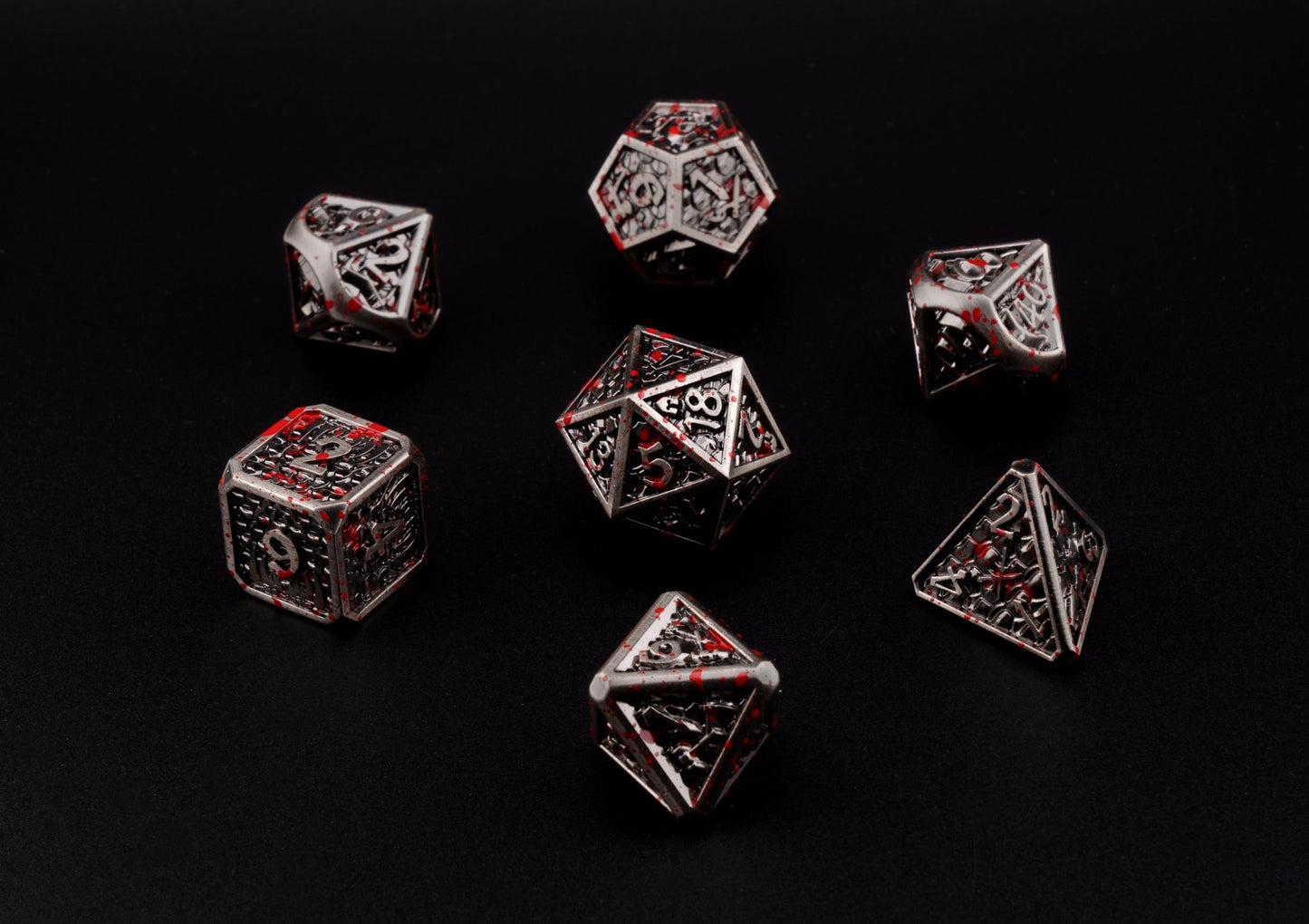 Torn Iron Dice Set - Geek Therapeutics
