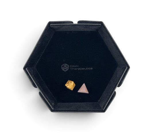 Black Magnetic Travel Dice Tray