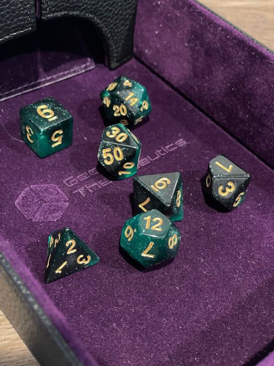 Swiftmend Dungeon Master Dice Set (Includes Bag) - Geek Therapeutics