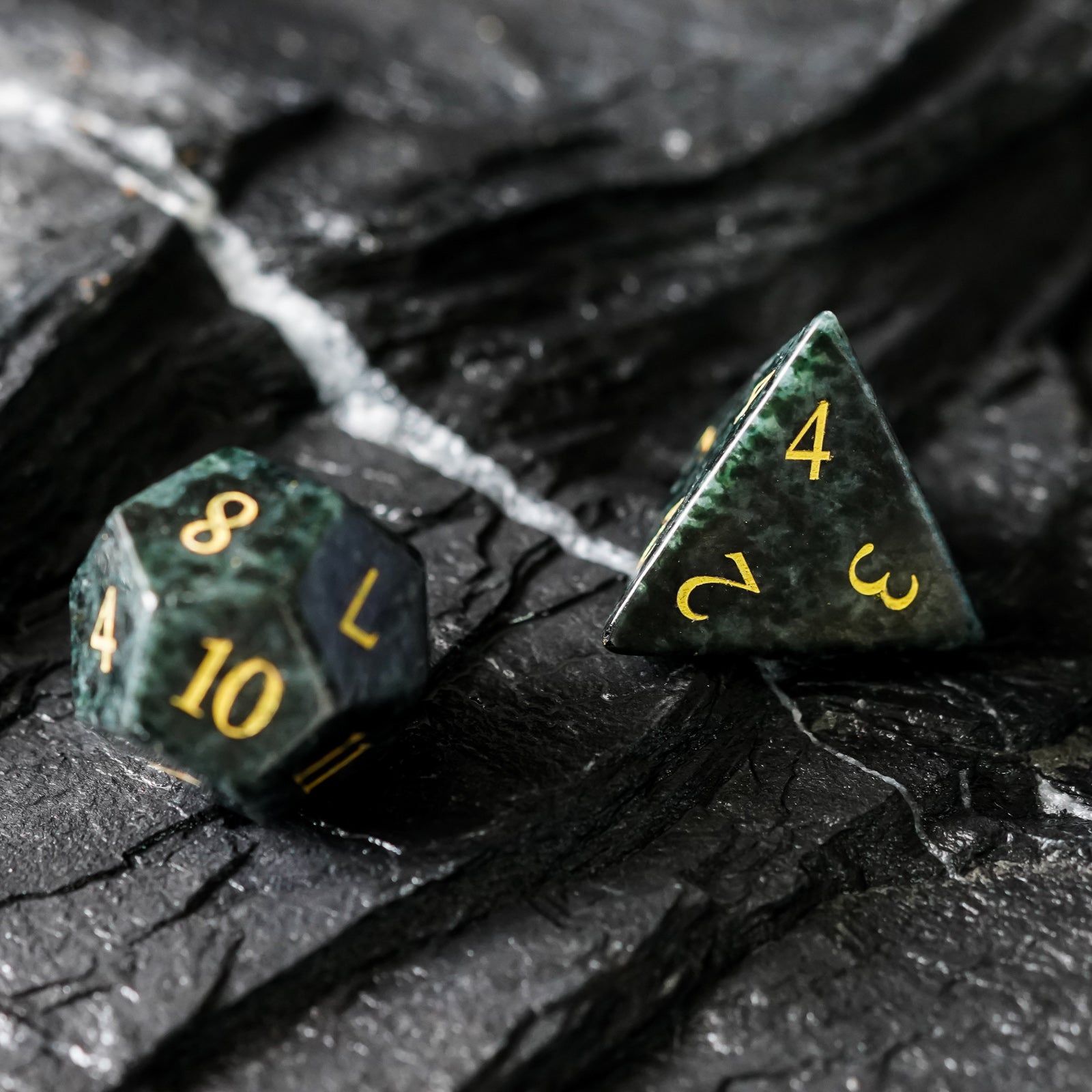 Algal Gemstone Dice Set - Geek Therapeutics