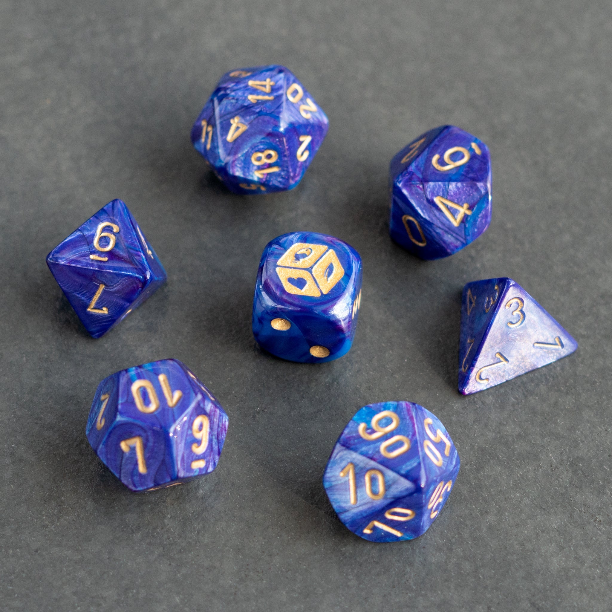 Arcane Dungeon Master Dice Set (Includes Bag) - Geek Therapeutics