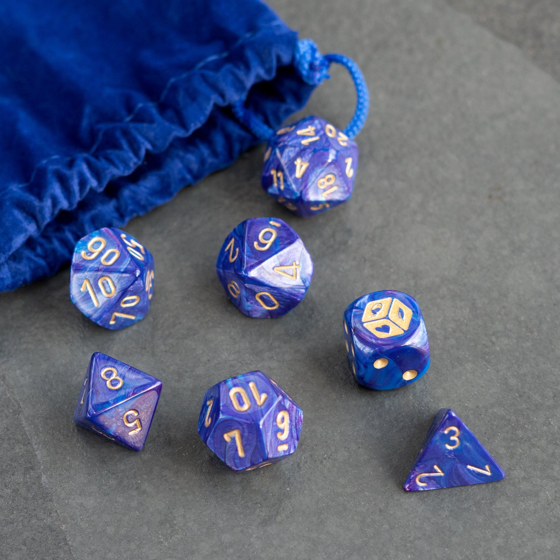 Arcane Dungeon Master Dice Set (Includes Bag) - Geek Therapeutics