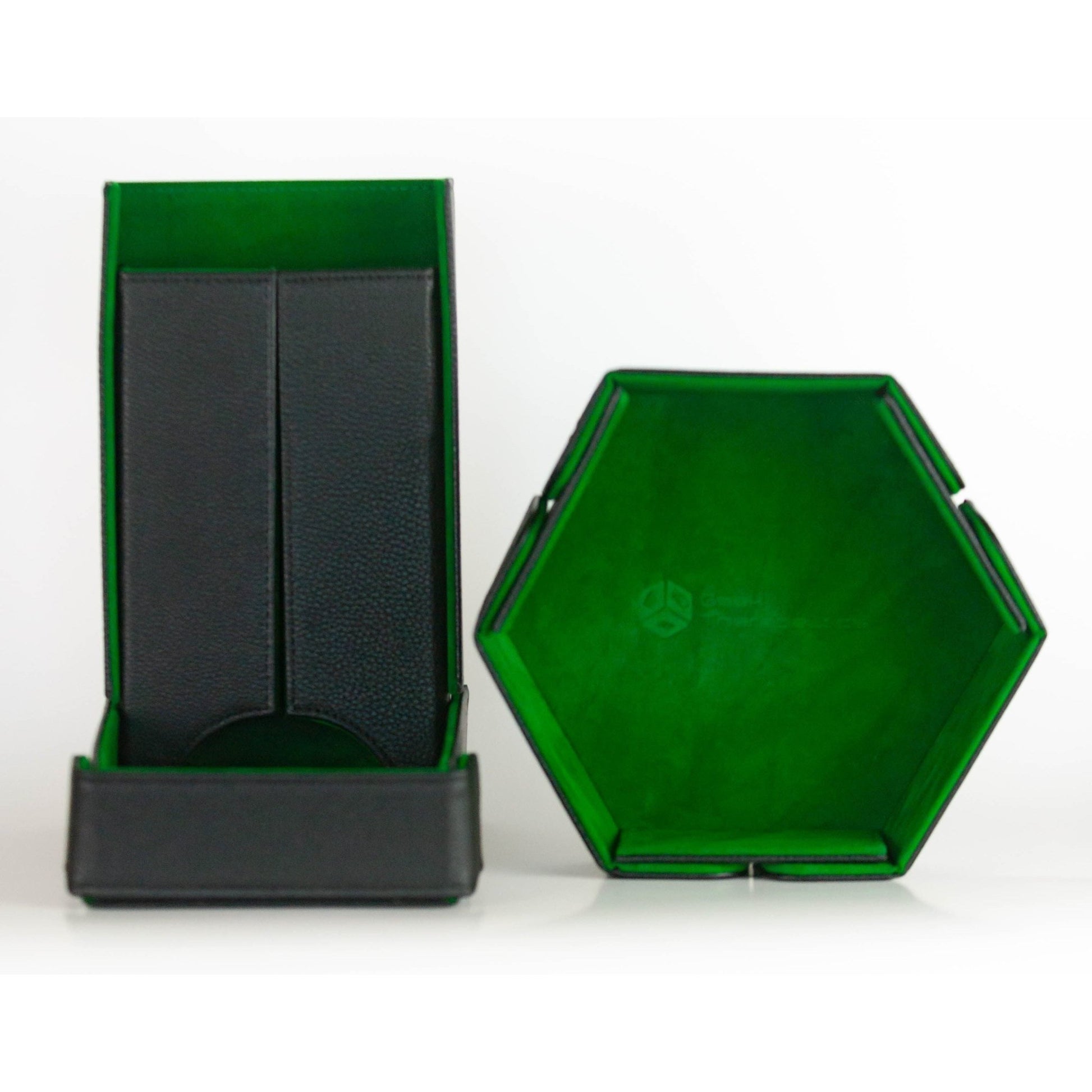 Green Magnetic Travel Foldable Dice Tower - Geek Therapeutics
