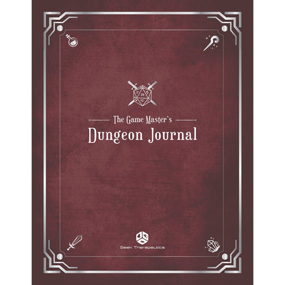The Game Master's Dungeon Journal (Garnet Red) - Geek Therapeutics