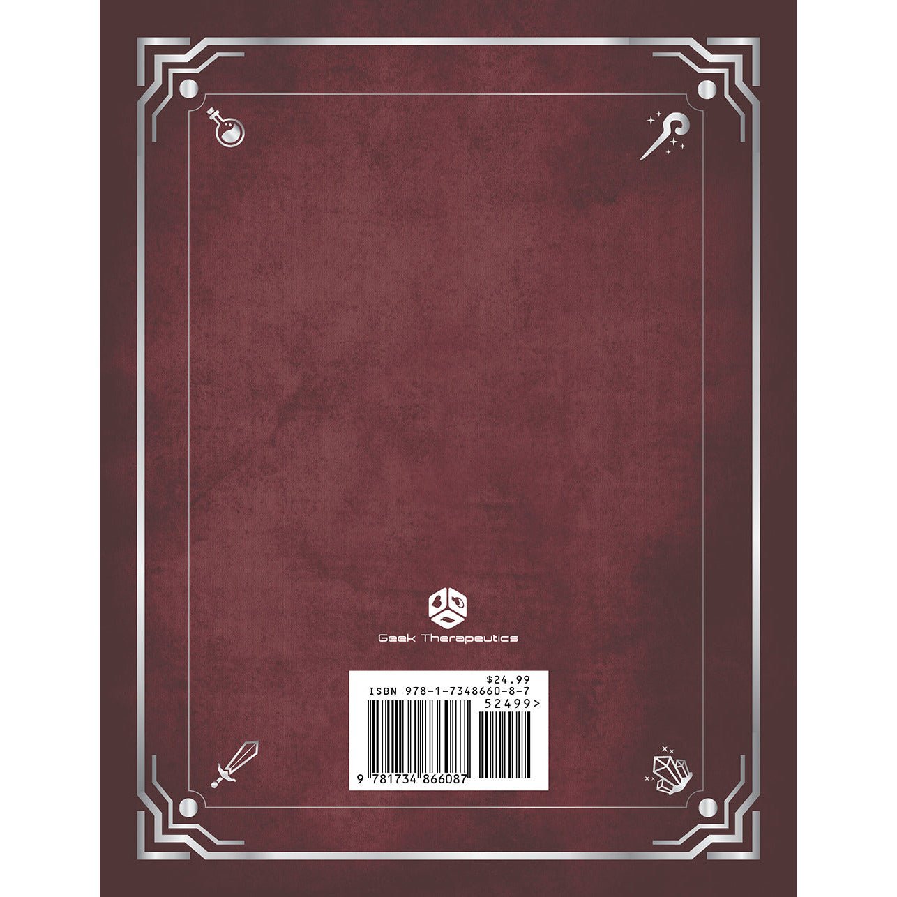The Game Master's Dungeon Journal (Garnet Red) - Geek Therapeutics